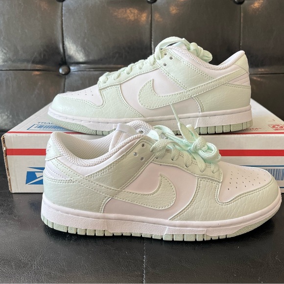 Women’s Nike Dunk Low Next Nature White Mint NWOT No Box Sz 6 - Picture 1 of 7